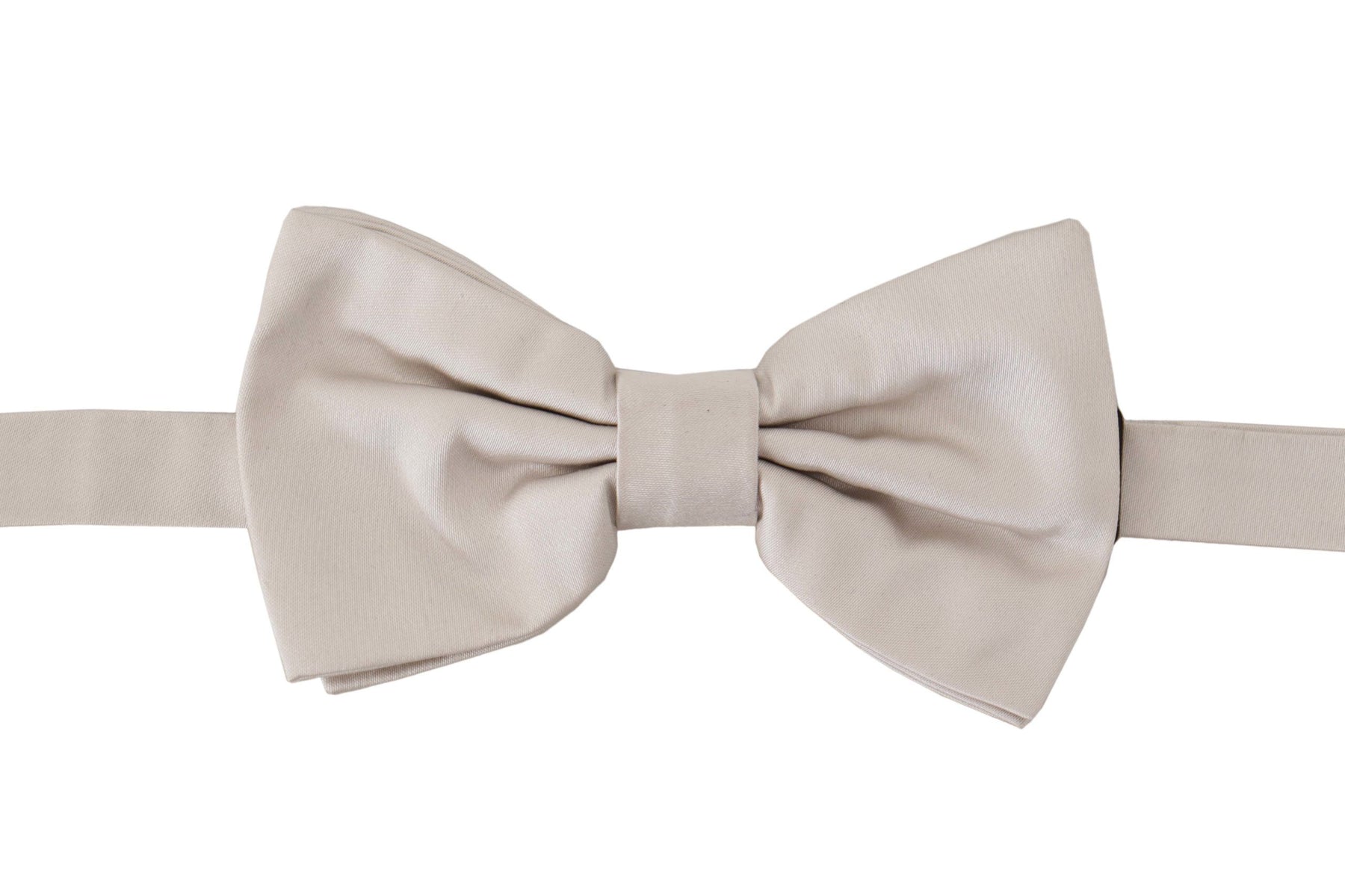 Dolce & Gabbana Gray 100% Silk Adjustable Neck Papillon Tie | Regal Royce