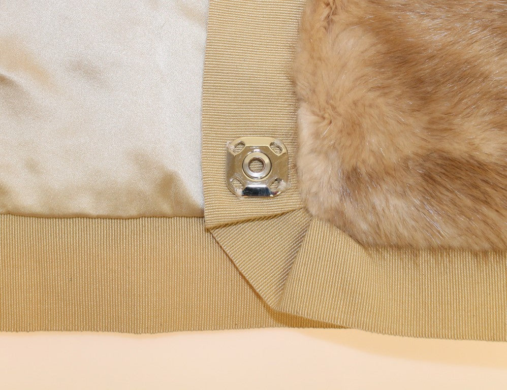 Dolce & Gabbana Beige MINK Fur Scarf Foulard Neck Wrap | Regal Royce