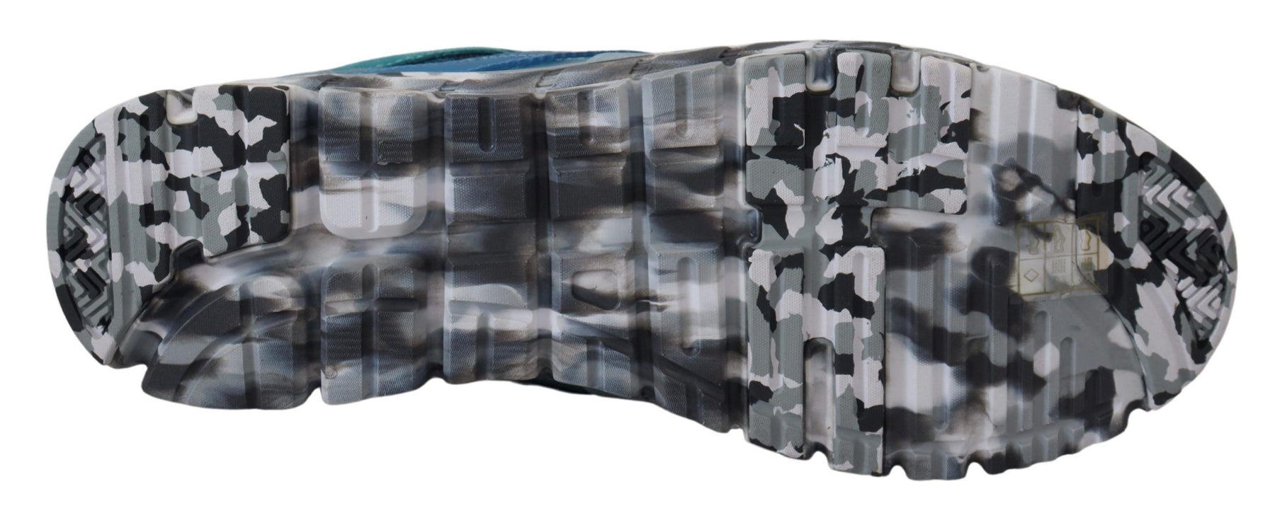 Dolce & Gabbana Blue Gray Leather Sport Low Top Sneakers | Regal Royce