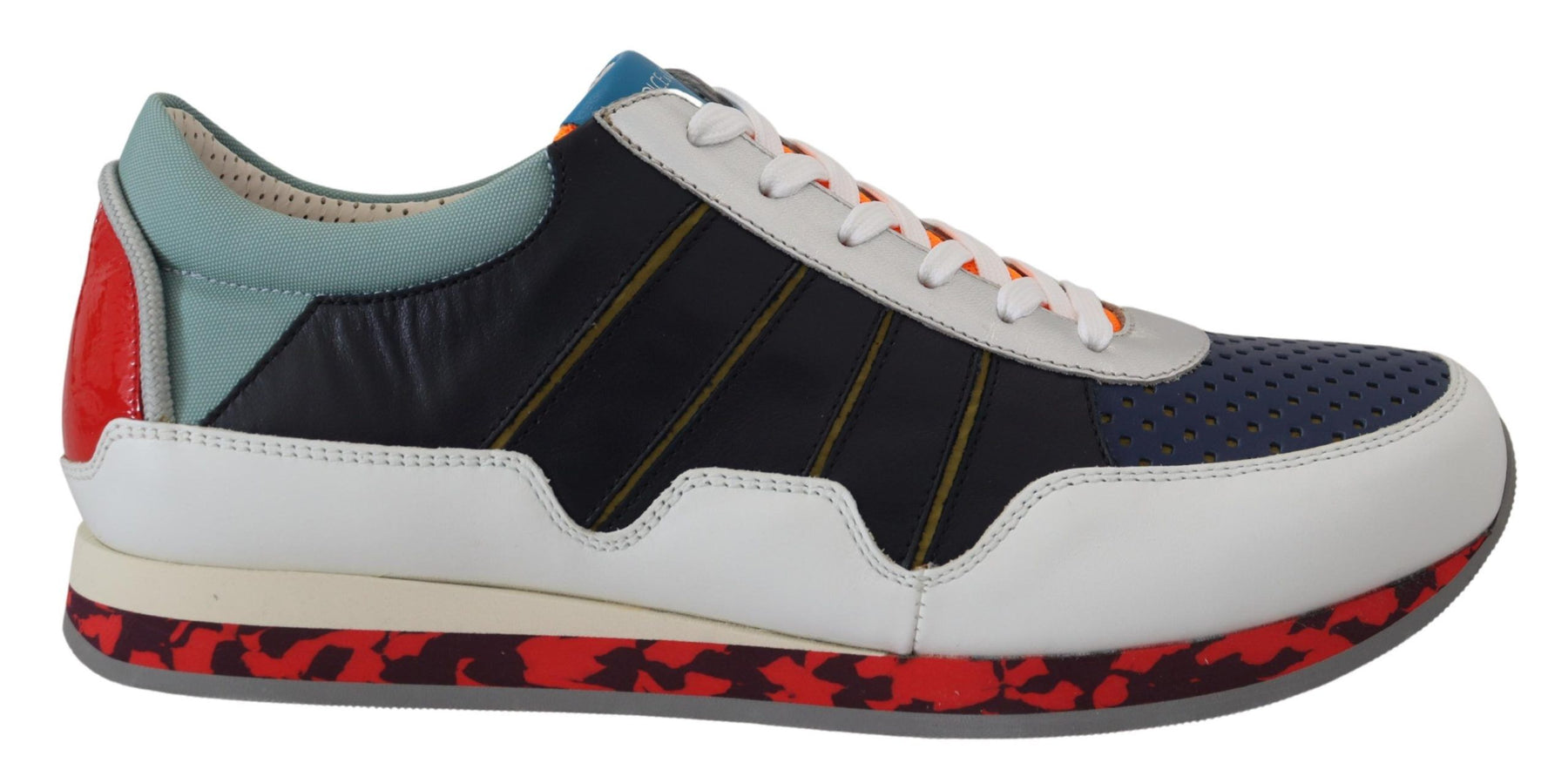 Dolce & Gabbana Multicolor Leather Sport Low Top Sneakers | Regal Royce