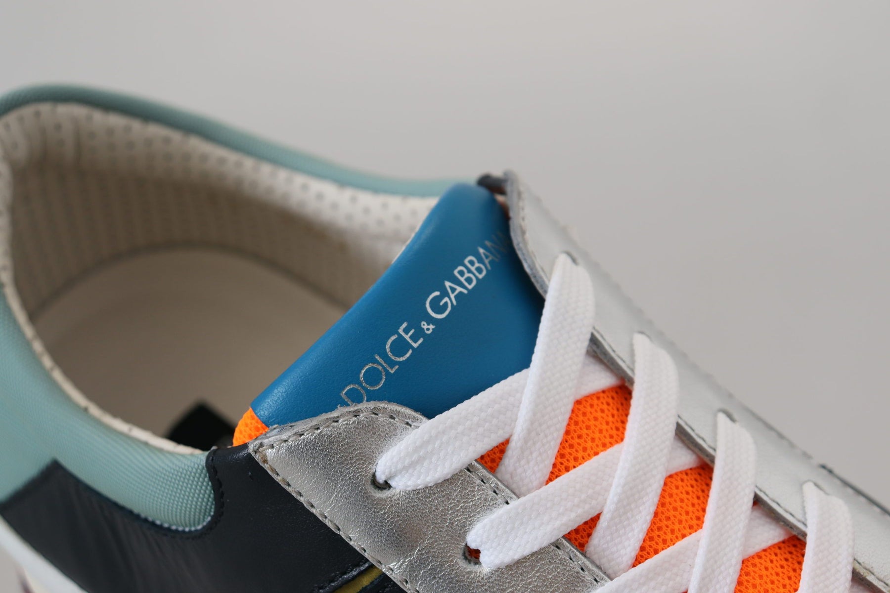Dolce & Gabbana Multicolor Leather Sport Low Top Sneakers | Regal Royce