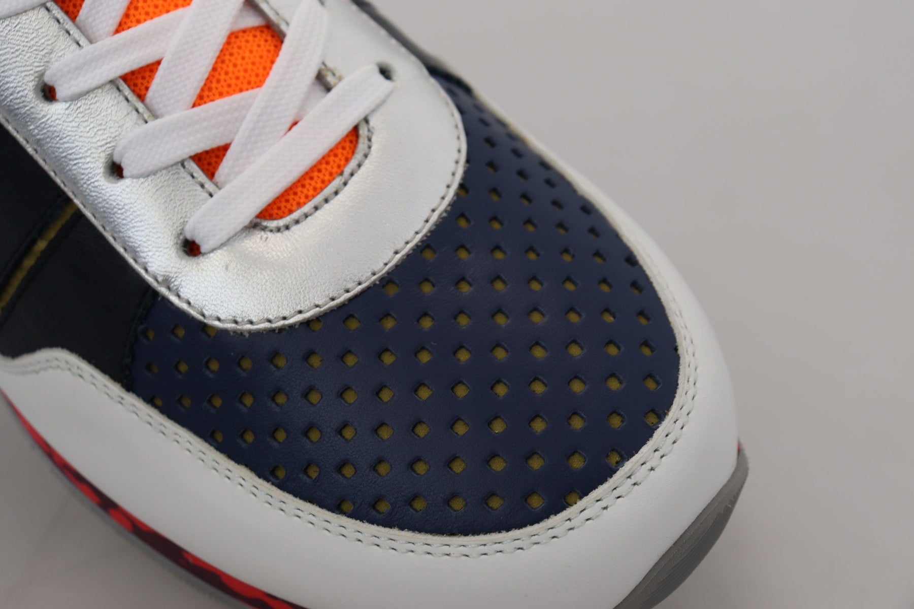 Dolce & Gabbana Multicolor Leather Sport Low Top Sneakers | Regal Royce