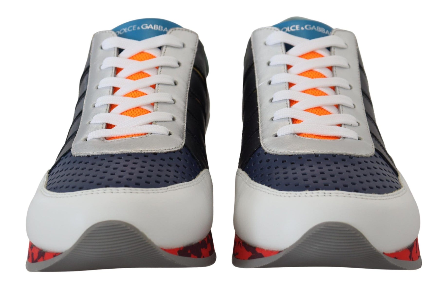 Dolce & Gabbana Multicolor Leather Sport Low Top Sneakers | Regal Royce