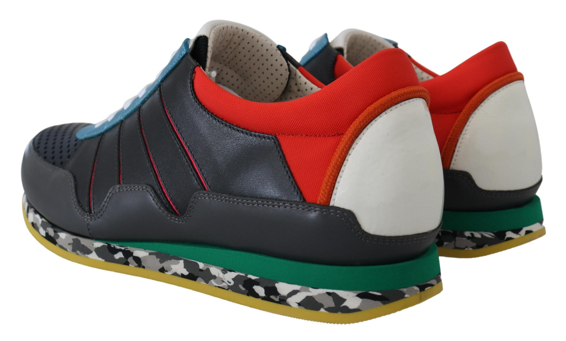 Dolce & Gabbana Multicolor Sport Low Top Shoes Sneakers | Regal Royce
