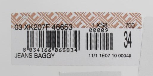 Acht Blue Wash Cotton Baggy Loose Fit Jeans | Regal Royce