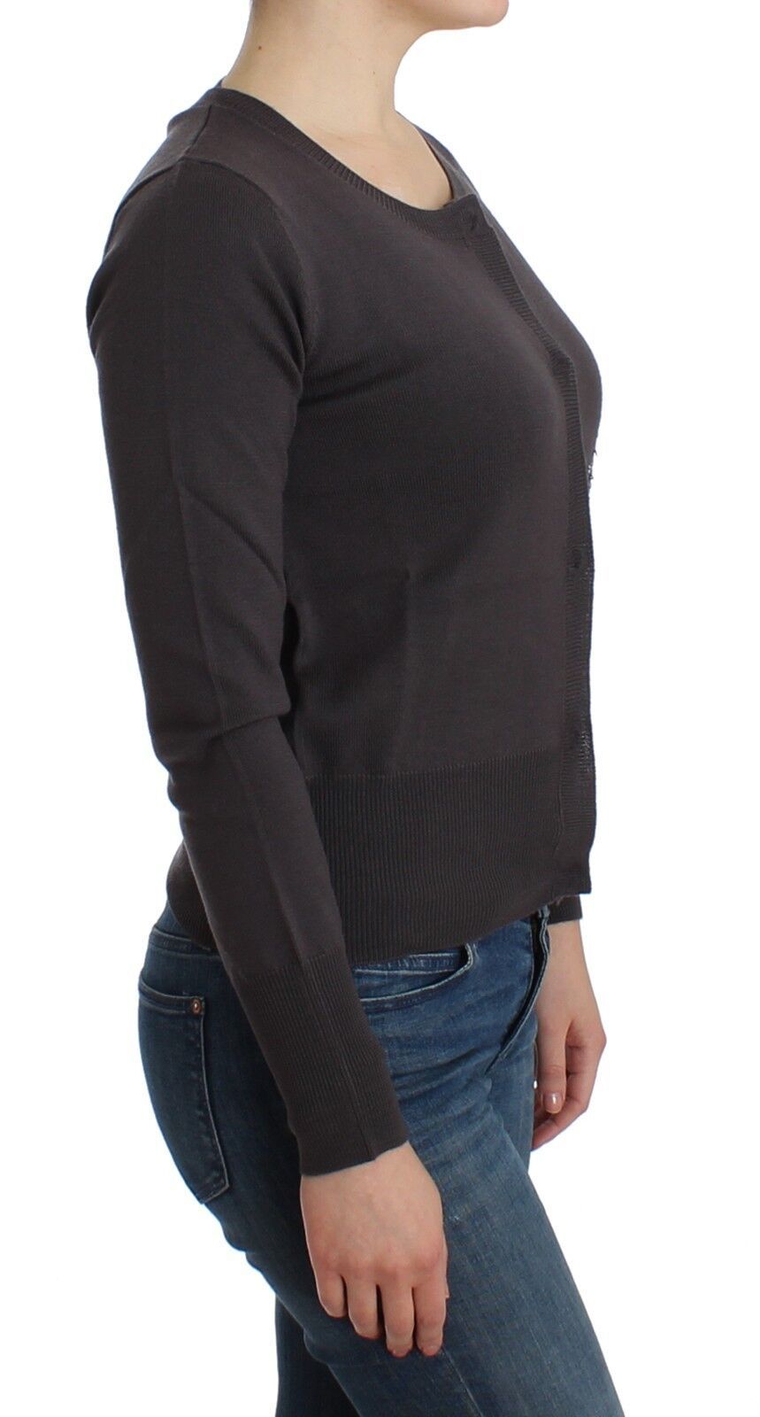 John Galliano Purple Wool Sequined Cardigan Knit Sweater | Regal Royce