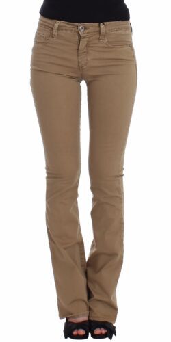 Costume National Beige Straight Leg Denim Pants Stretch Jeans | Regal Royce