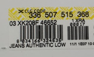 Acht Blue Cotton Stretch Low Waist Fit Jeans | Regal Royce