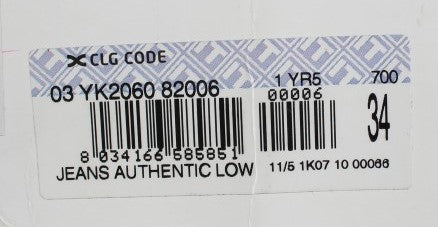 Acht Blue Wash Straight Fit Low Waist Jeans | Regal Royce