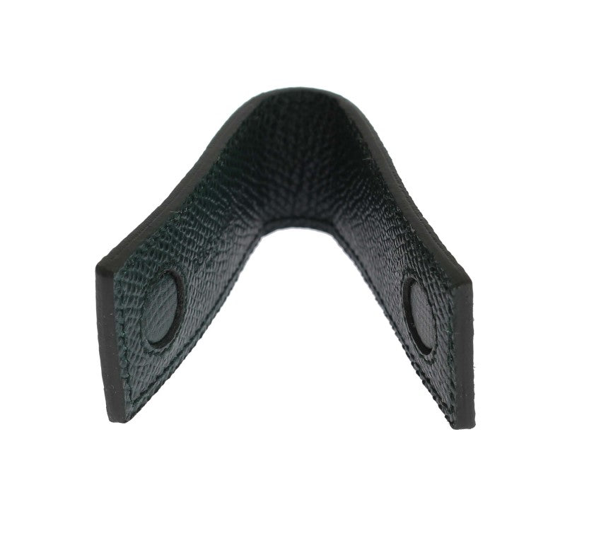 Dolce & Gabbana Green Leather Magnet Money Clip | Regal Royce