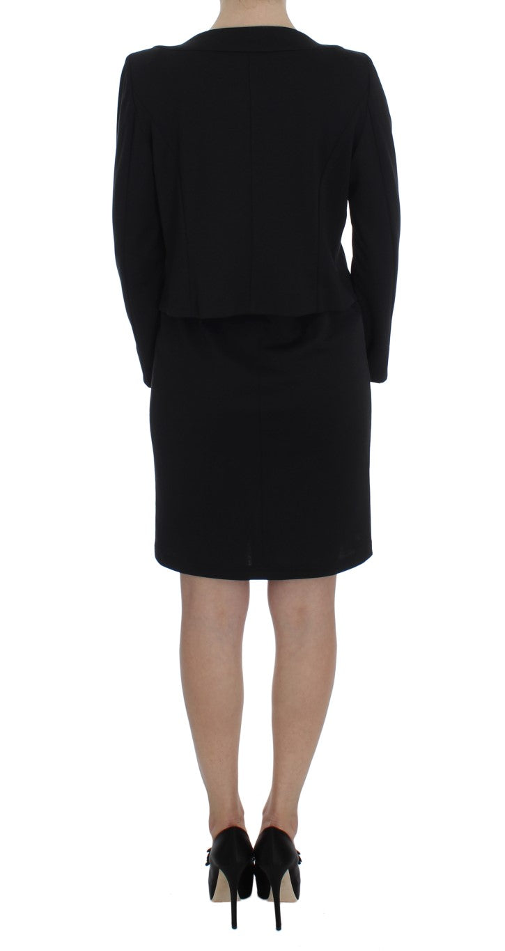 BENCIVENGA Black Stretch Sheath Dress & Sweater Set | Regal Royce