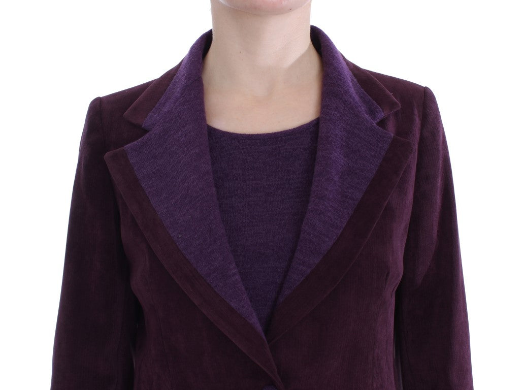 BENCIVENGA Purple Wool Suit T-Shirt Set | Regal Royce