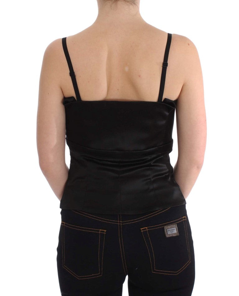 Exte Black Tank Party Evening Top Blouse | Regal Royce