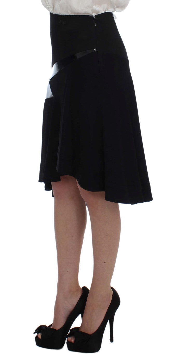 Exte Black Blue Two Piece Suit Skirt & Blazer | Regal Royce