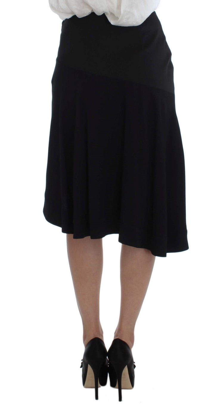 Exte Black Blue Two Piece Suit Skirt & Blazer | Regal Royce