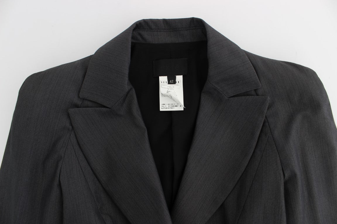 Exte Gray One Button Two Piece Suit | Regal Royce