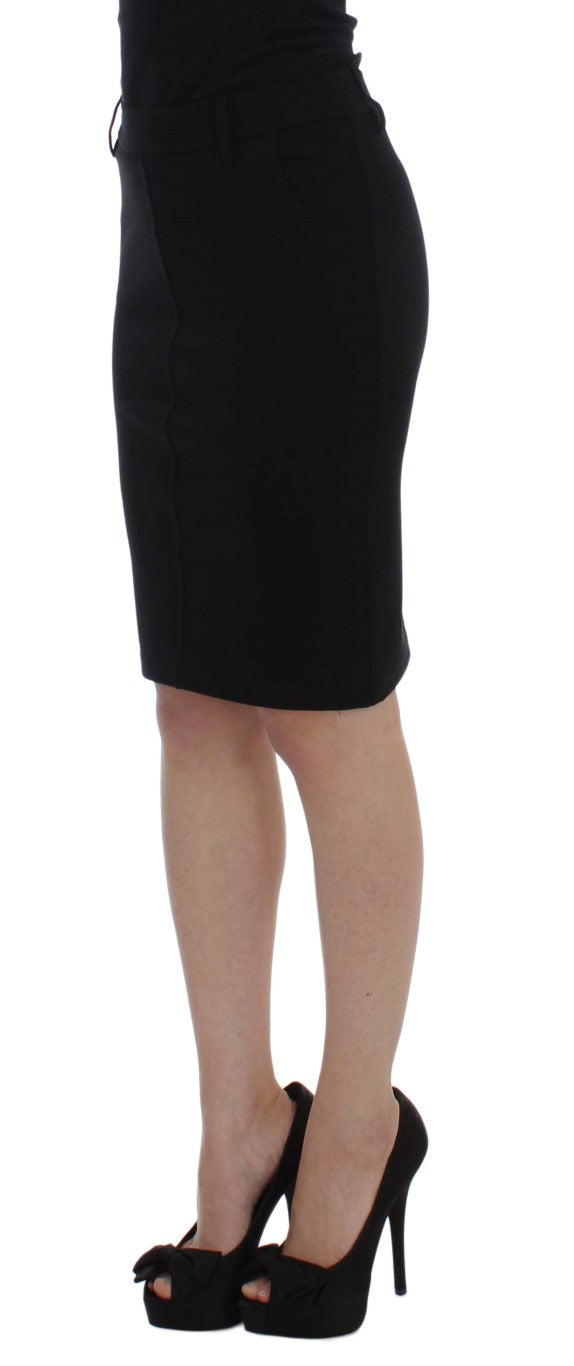 PLEIN SUD Black Straight Pencil Skirt | Regal Royce