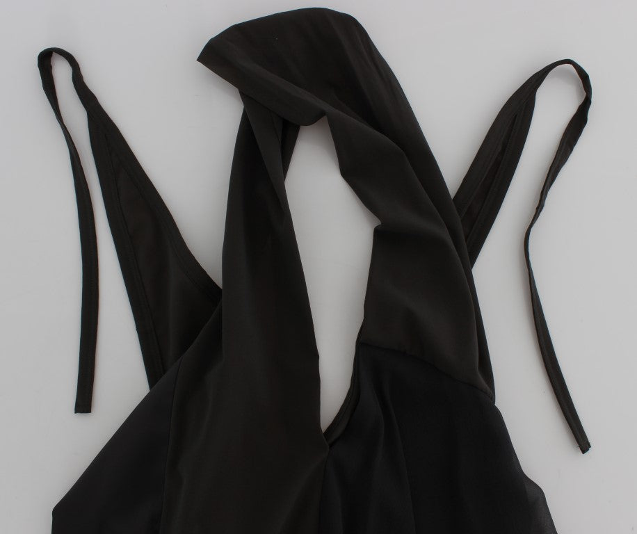 CORA GROPPO Gray Blue Stretch Blouse Top | Regal Royce