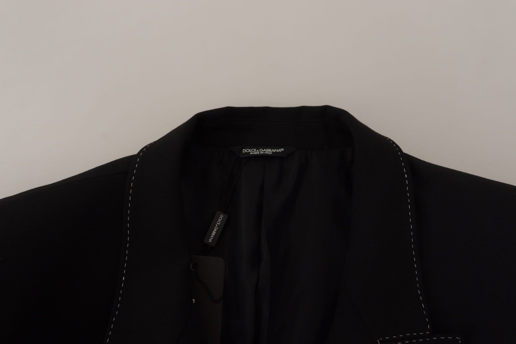 Dolce & Gabbana Black Double Breasted Coat Blazer Jacket | Regal Royce