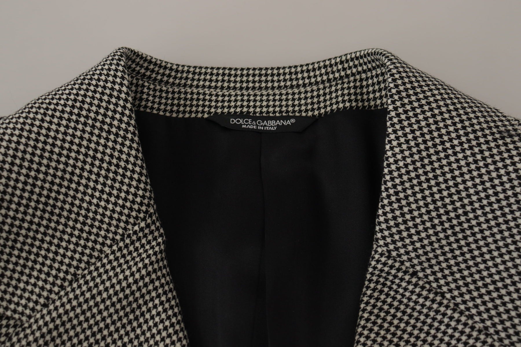 Dolce & Gabbana Gray Checkered Single Breasted Jacket Blazer | Regal Royce