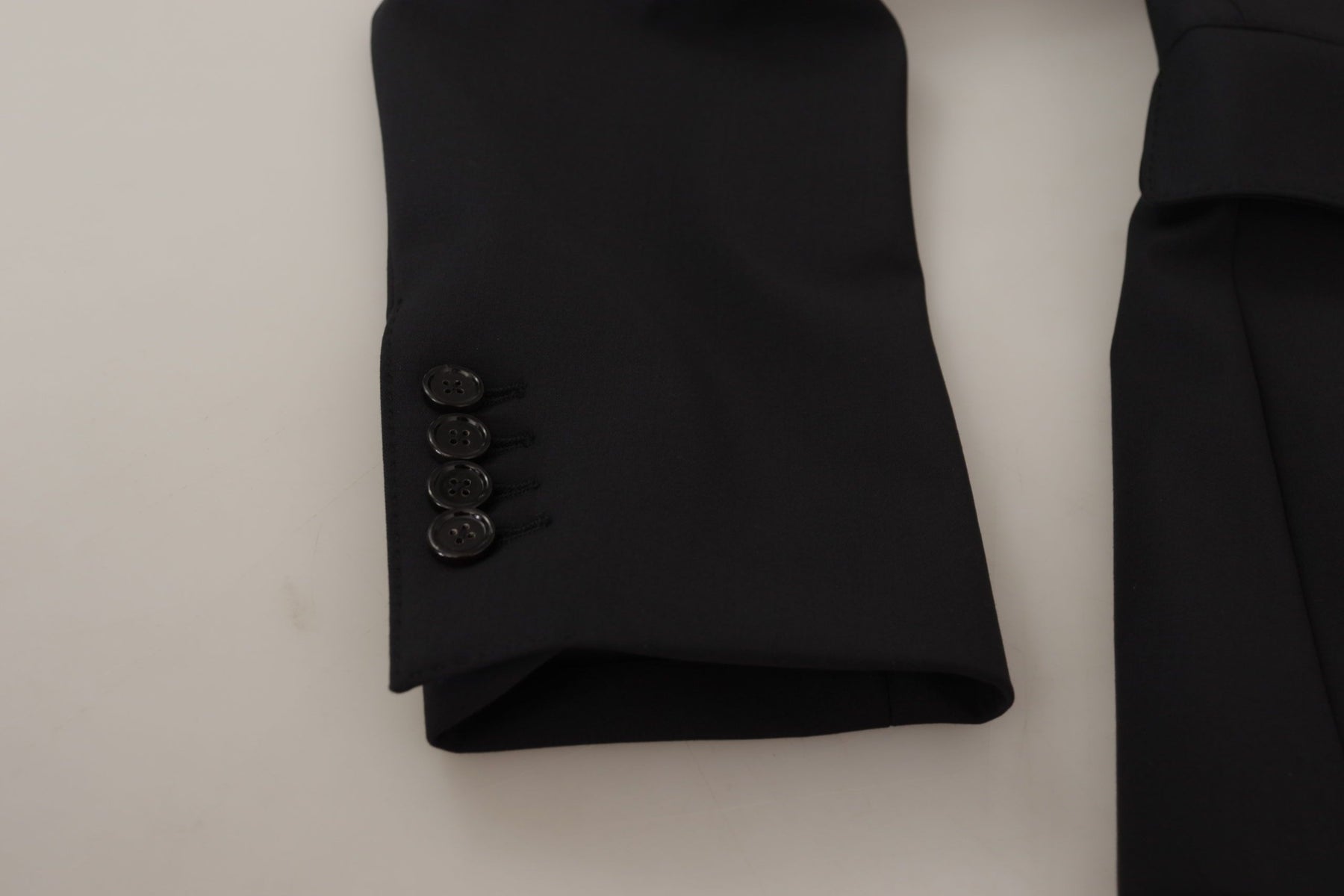 Dolce & Gabbana Black Wool Single Breasted Coat Men Blazer | Regal Royce