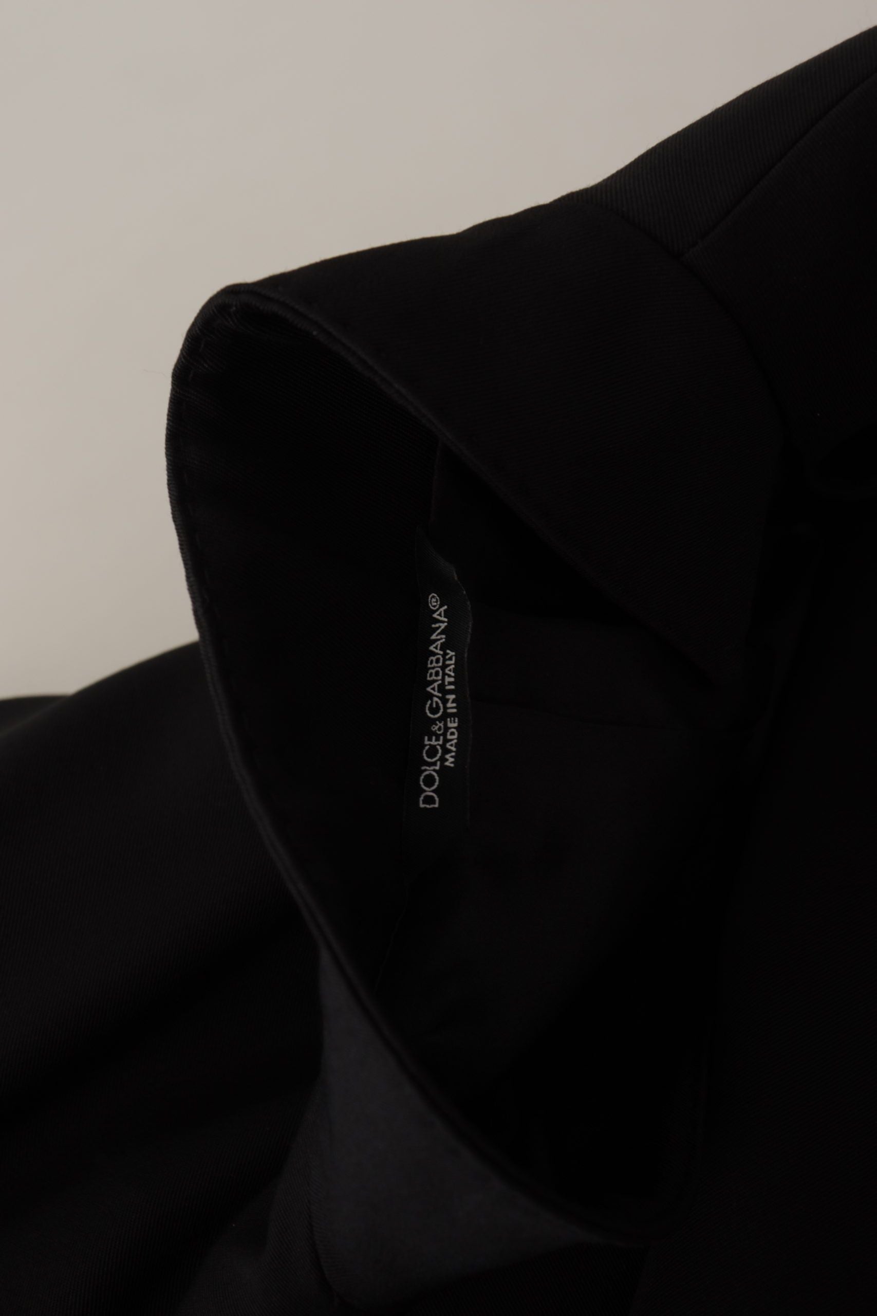 Dolce & Gabbana Black Wool Single Breasted Jacket Blazer | Regal Royce