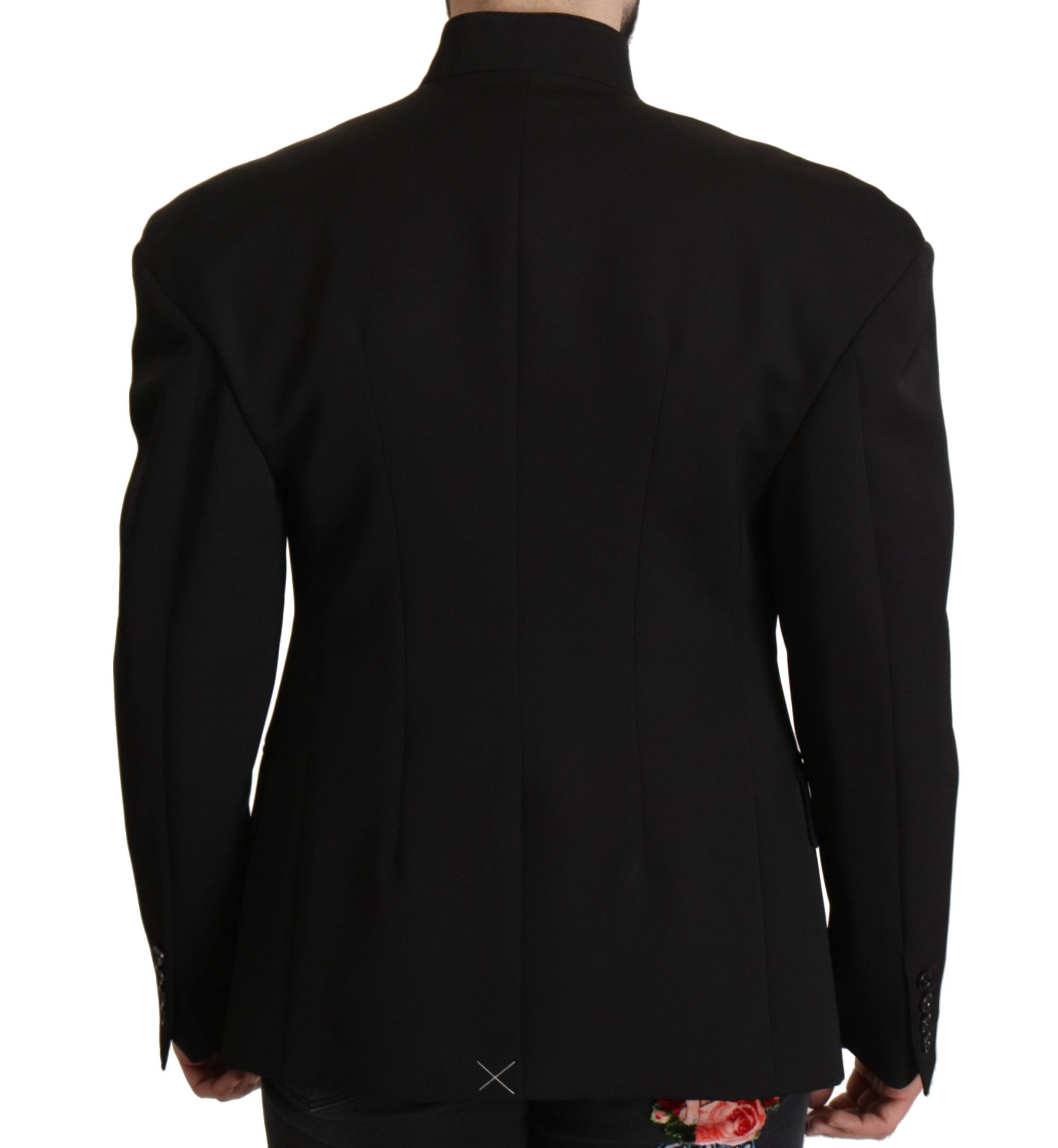 Dolce & Gabbana Black Wool Single Breasted Jacket Blazer | Regal Royce