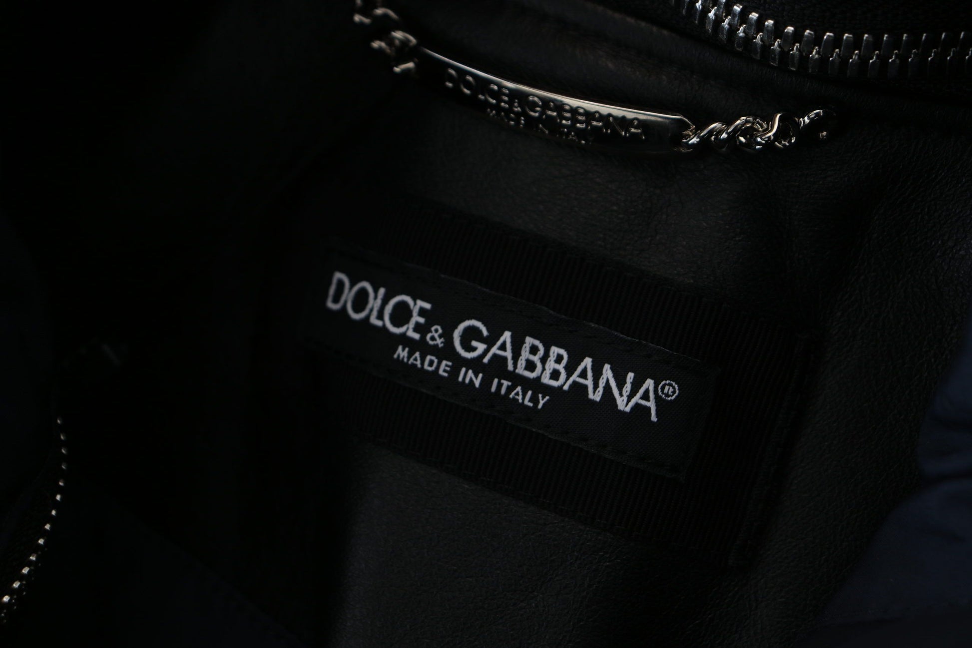 Dolce & Gabbana Black Polyester Hooded Blouson Coat Jacket