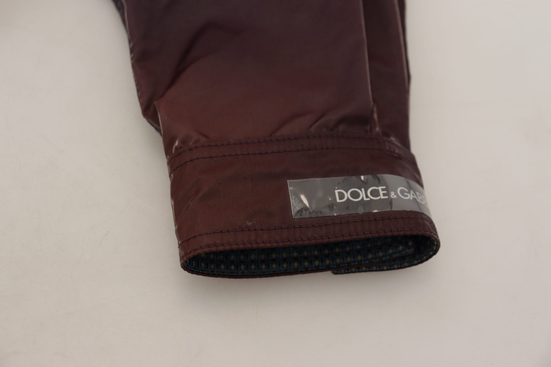 Dolce & Gabbana Purple Nylon Collared Biker Coat Jacket | Regal Royce