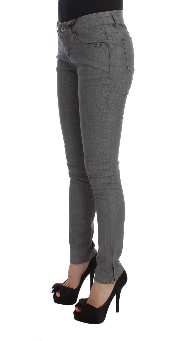 Costume National Gray Cotton Blend Slim Fit Jeans | Regal Royce