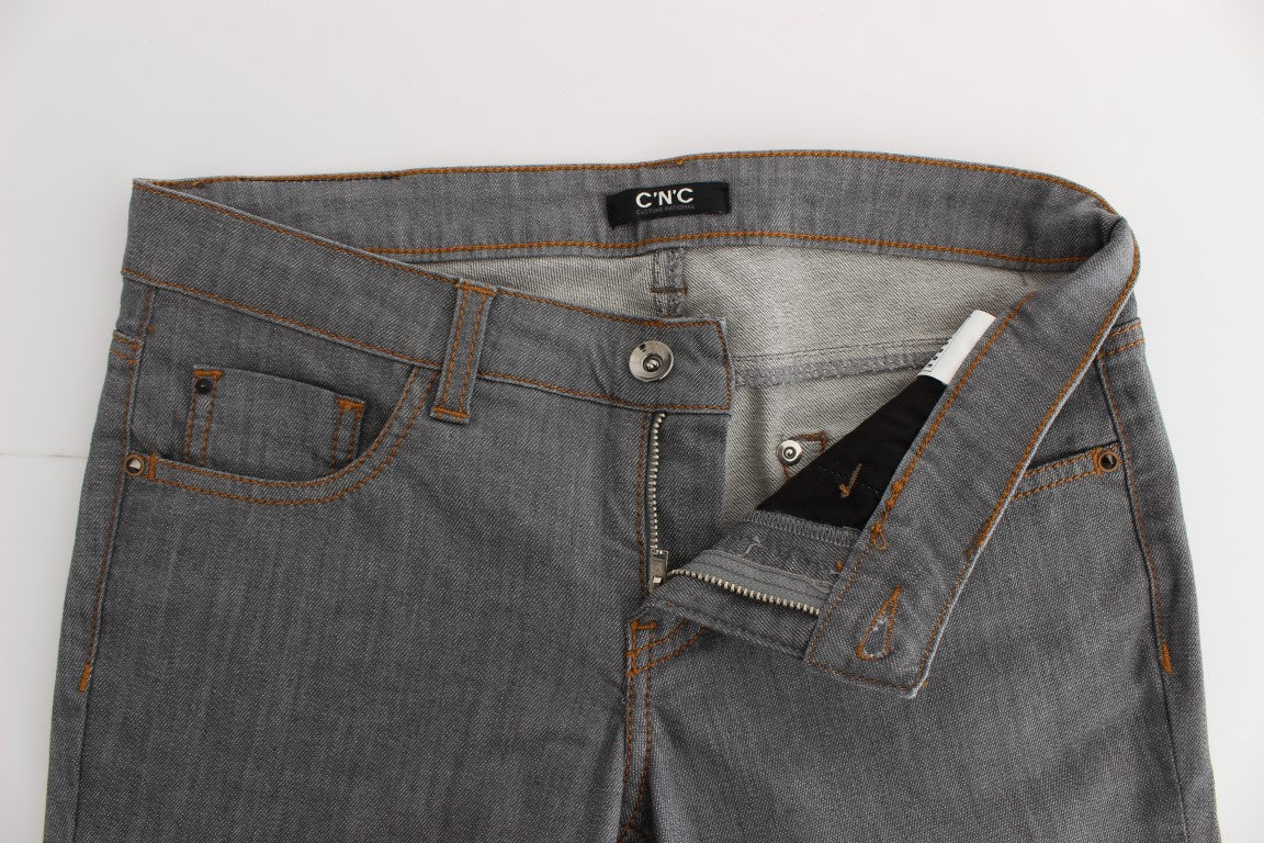 Costume National Gray Cotton Regular Fit Denim Jeans | Regal Royce