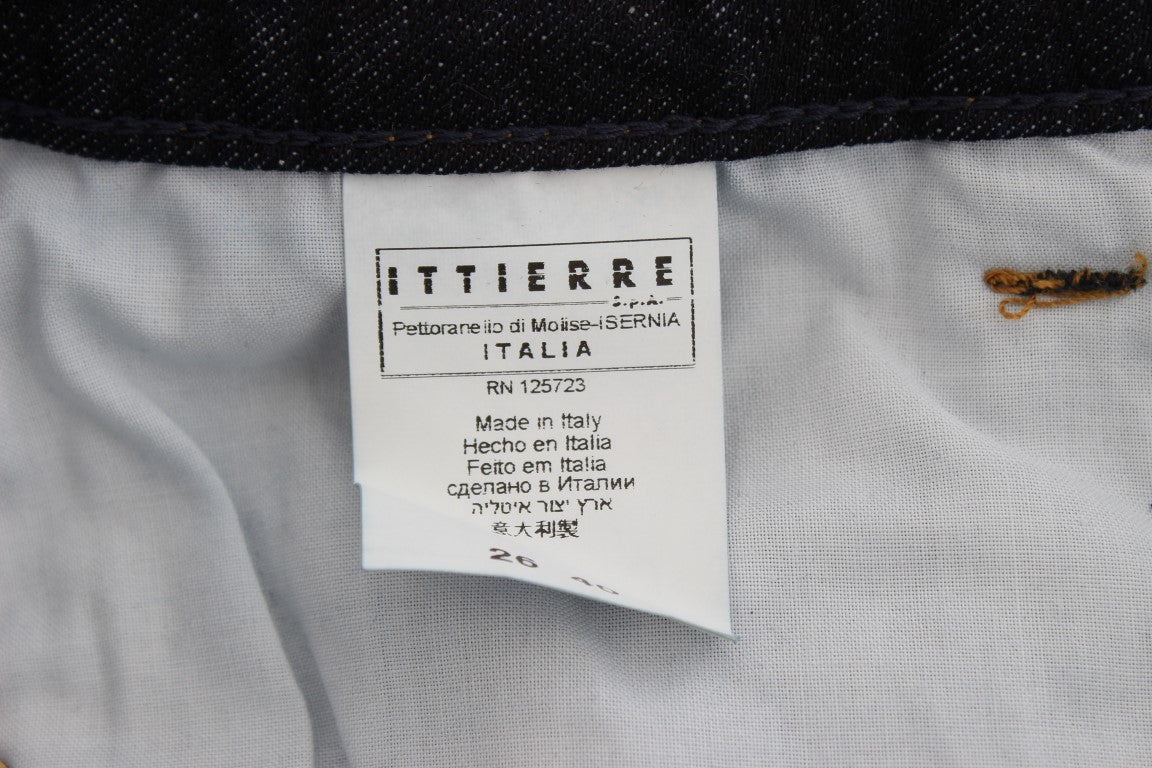 Costume National Blue Cotton Slim Fit Bootcut Jeans | Regal Royce