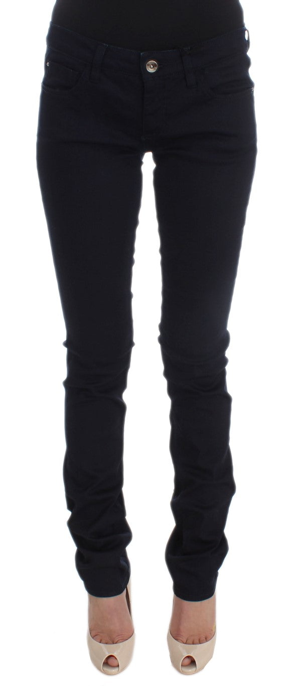 Costume National Blue Cotton Blend Slim Fit Jeans | Regal Royce