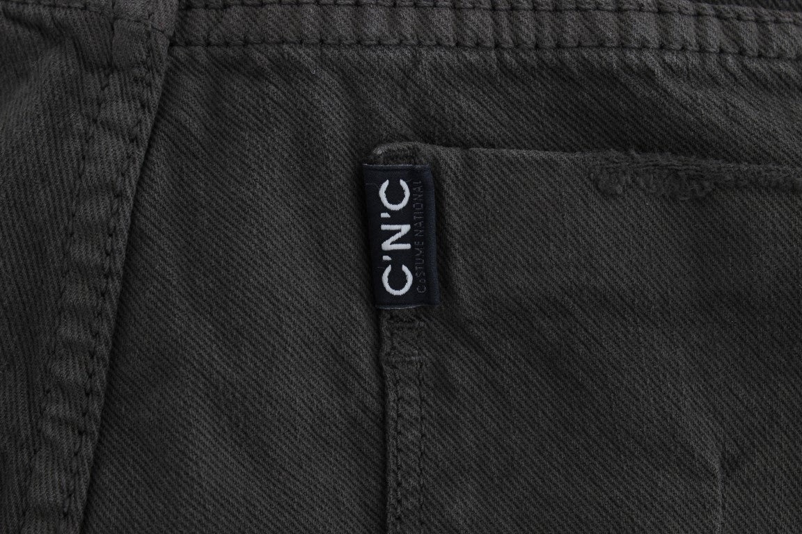 Costume National Green Cotton Blend Slim Fit Jeans | Regal Royce