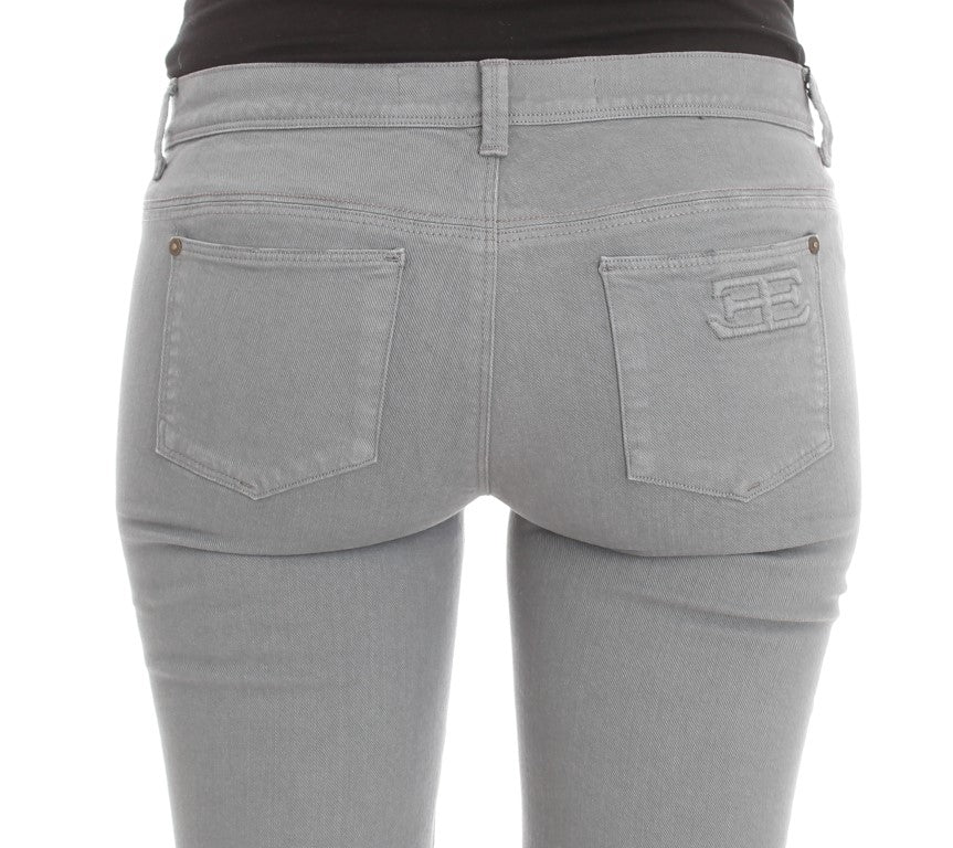 Ermanno Scervino Blue Cotton Blend Slim Fit Bootcut Jeans | Regal Royce