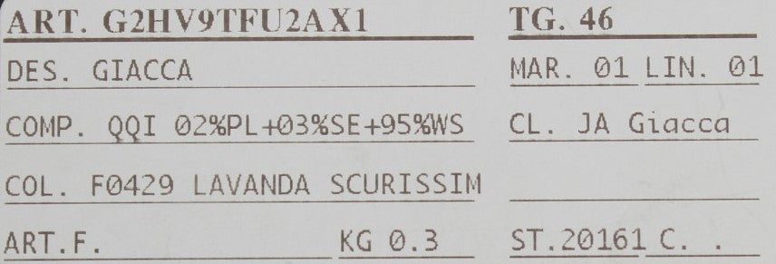 Dolce & Gabbana Purple Cashmere Slim Fit Blazer Jacket | Regal Royce