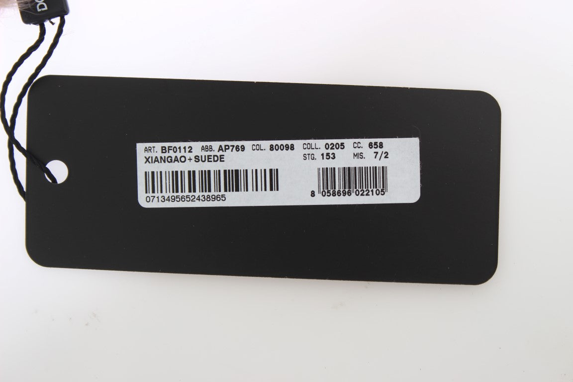 Dolce & Gabbana Beige Suede Xiangao Fur Elbow Gloves | Regal Royce