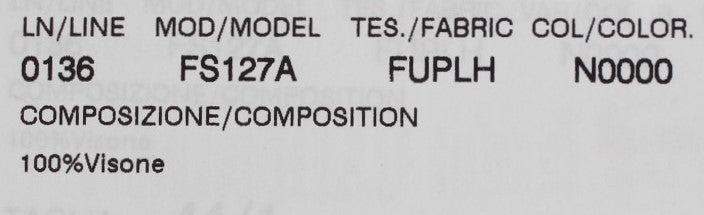 Dolce & Gabbana Black Mink Fur Shoulder Collar Scarf | Regal Royce