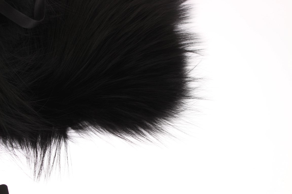 Dolce & Gabbana Black Fox Fur Collar Scarf | Regal Royce