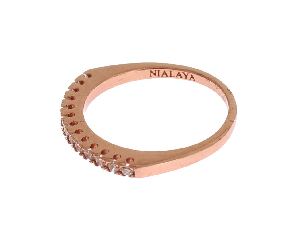 Nialaya Red Gold 925 Silver Ring | Regal Royce