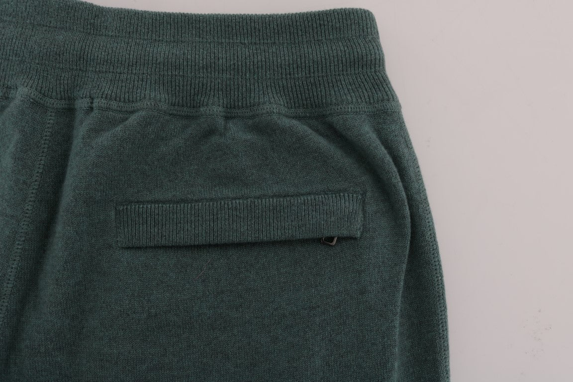 Dolce & Gabbana Green Cashmere Training Pants | Regal Royce
