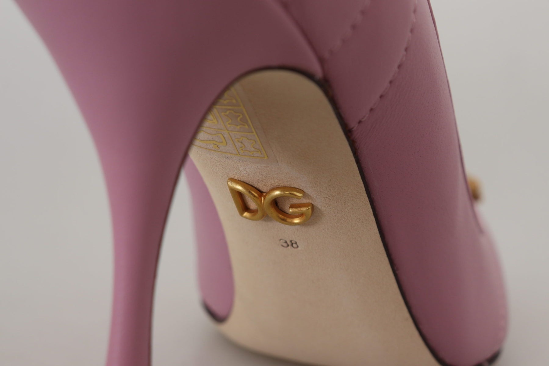 Dolce & Gabbana Pink Leather Heart DEVOTION Heels Pumps Shoes | Regal Royce