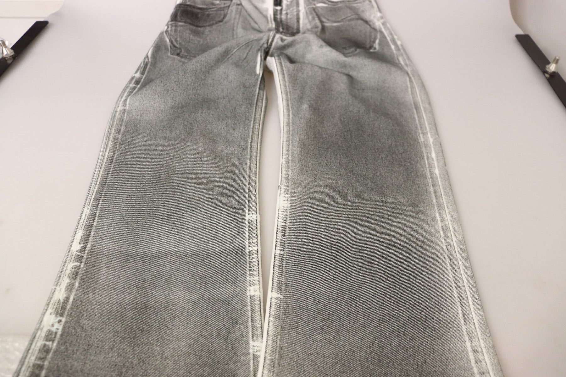 Dolce & Gabbana Grey Washed High Waist Denim Pants Cotton Jeans | Regal Royce