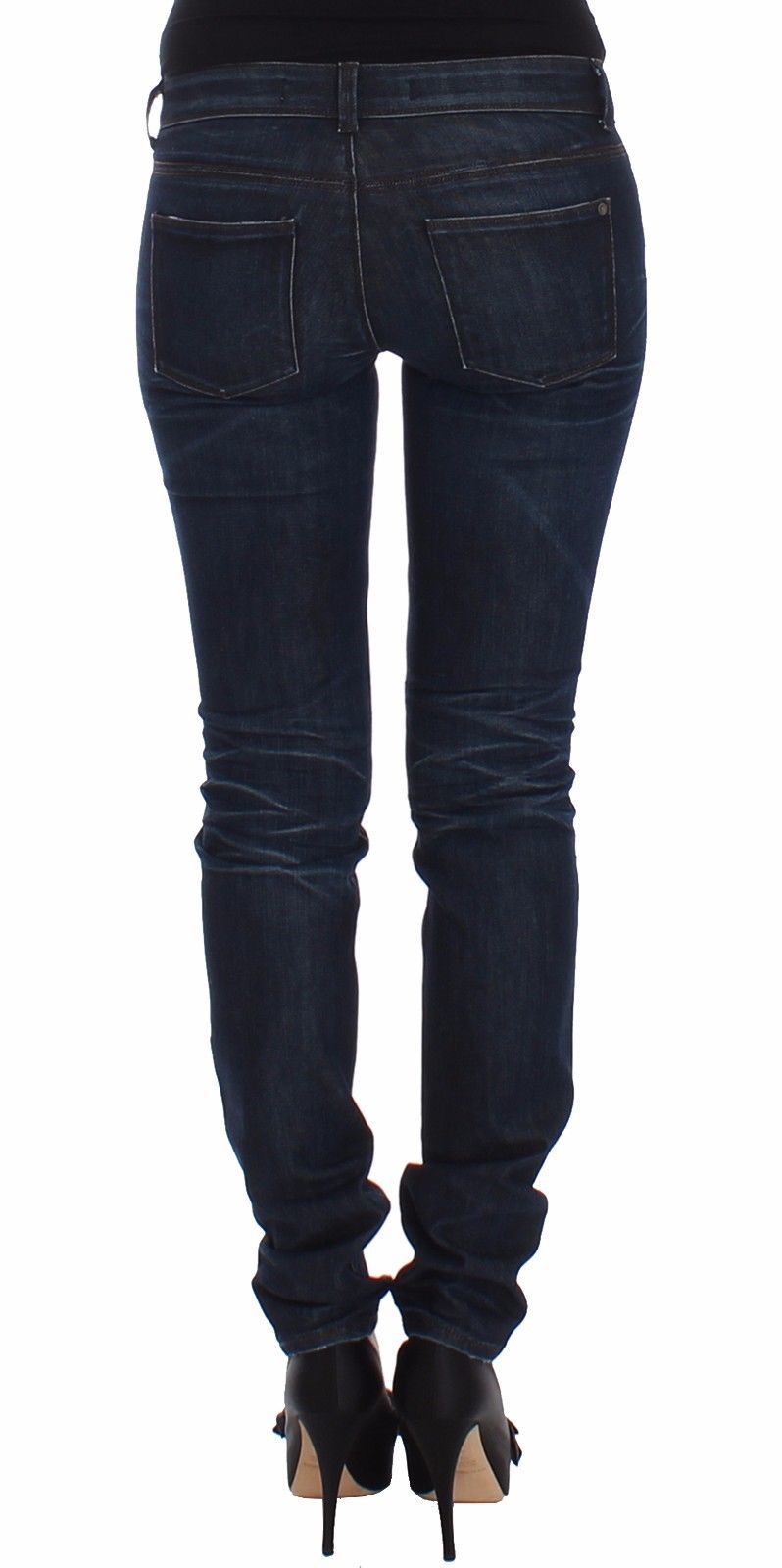 Ermanno Scervino Blue Slim Jeans Denim Pants Skinny Leg Stretch | Regal Royce