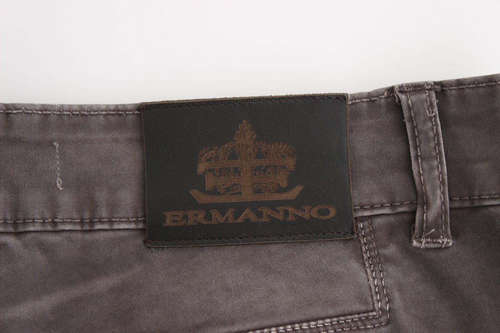 Ermanno Scervino Gray Slim Jeans Denim Pants Skinny Leg Stretch | Regal Royce
