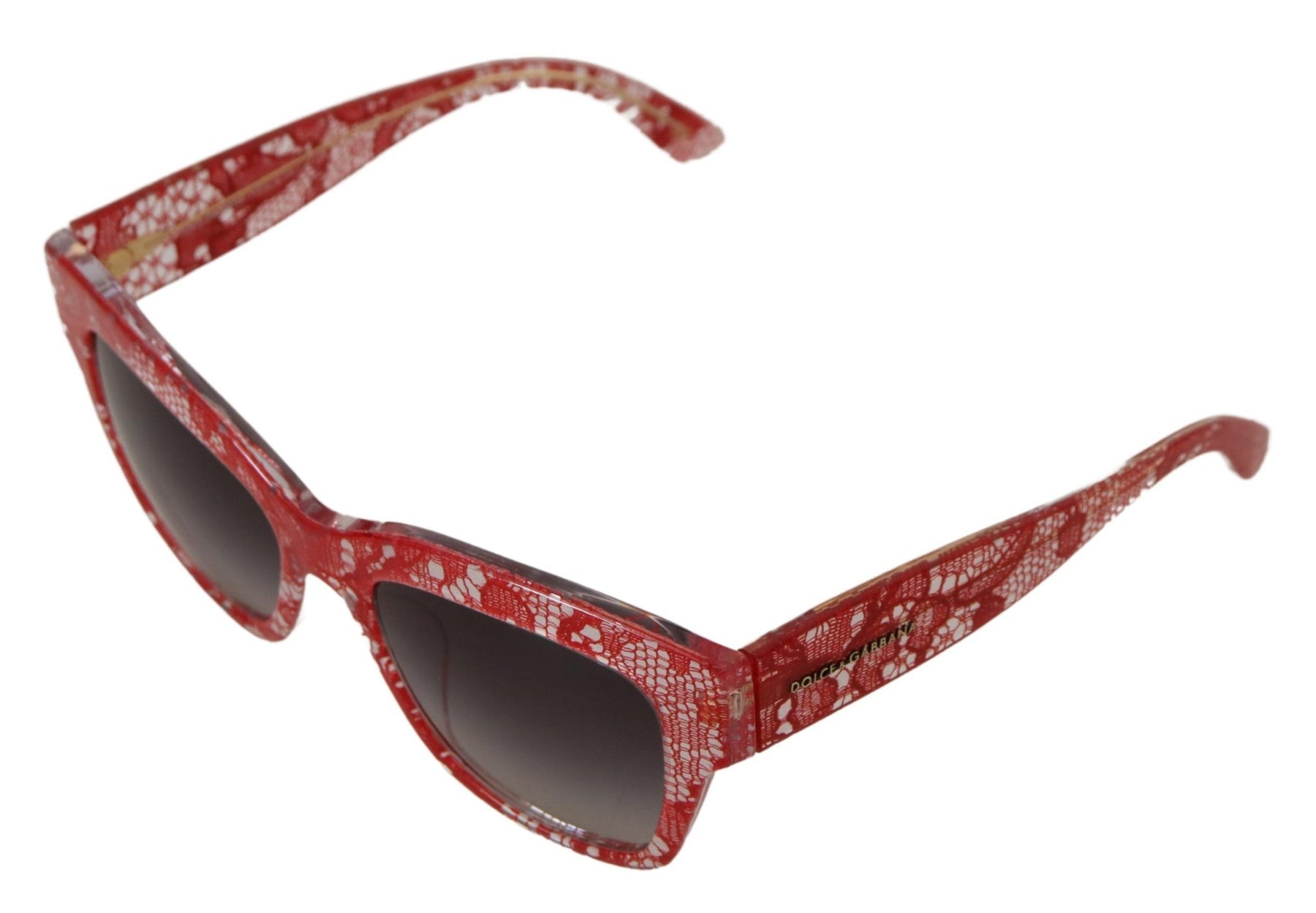 Dolce & Gabbana Red Lace Acetate Rectangle Shades  DG4231F  Sunglasses | Regal Royce