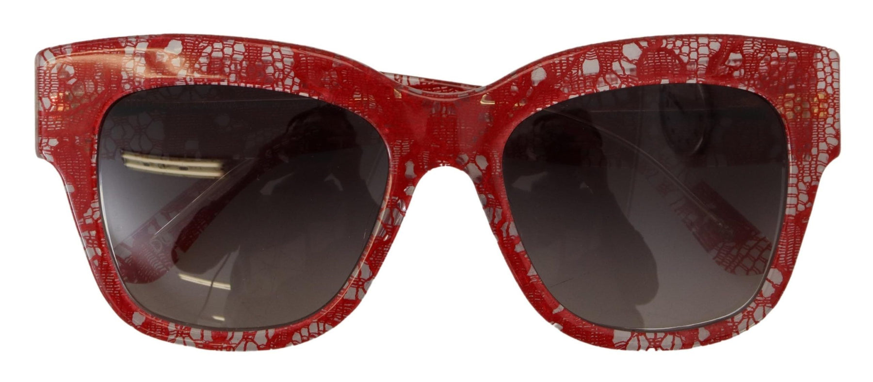 Dolce & Gabbana Red Lace Acetate Rectangle Shades  DG4231F  Sunglasses | Regal Royce