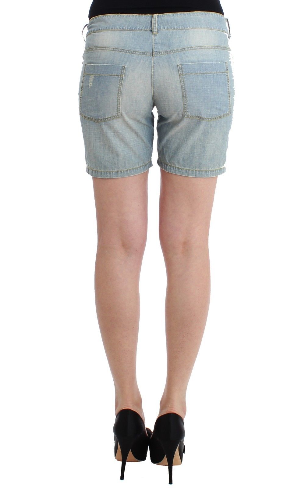 Ermanno Scervino Beachwear Blue Denim City Casual Dress Shorts | Regal Royce