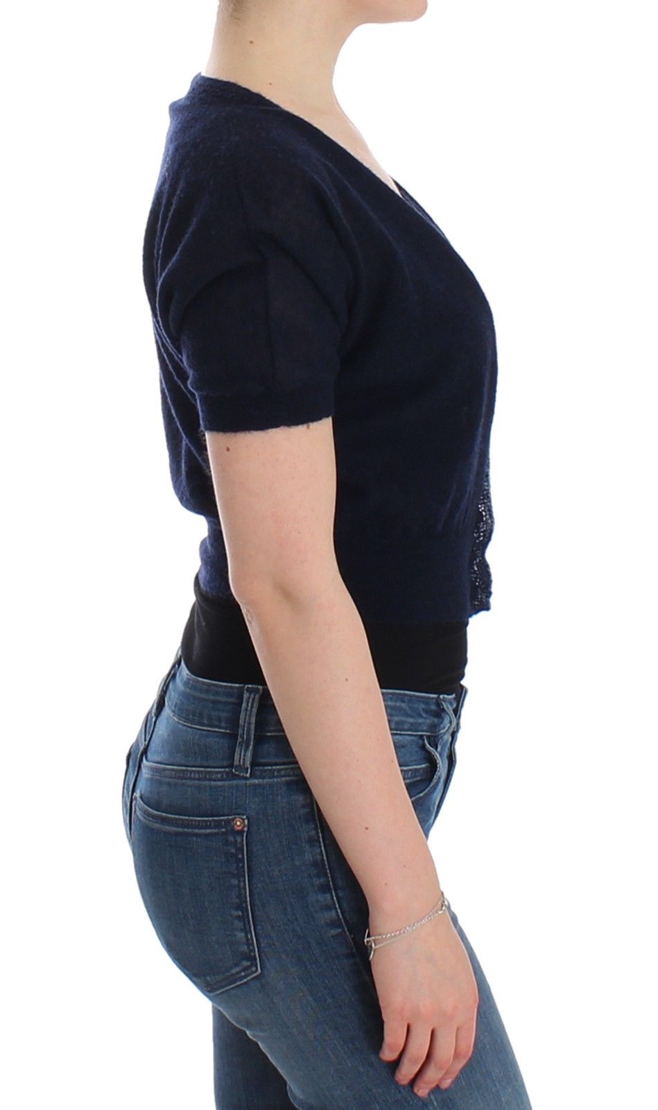 Ermanno Scervino Knit Blue Wool Sweater Cardigan | Regal Royce