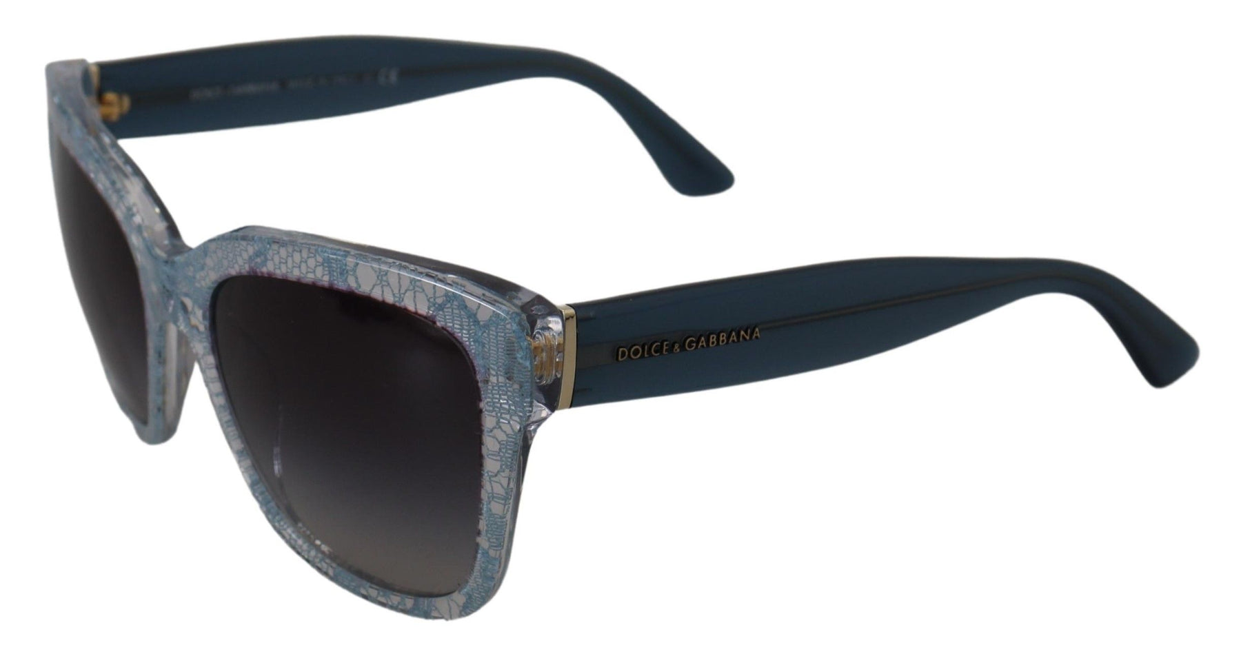 Dolce & Gabbana Blue Lace Acetate Rectangle Shades DG4226 Sunglasses | Regal Royce